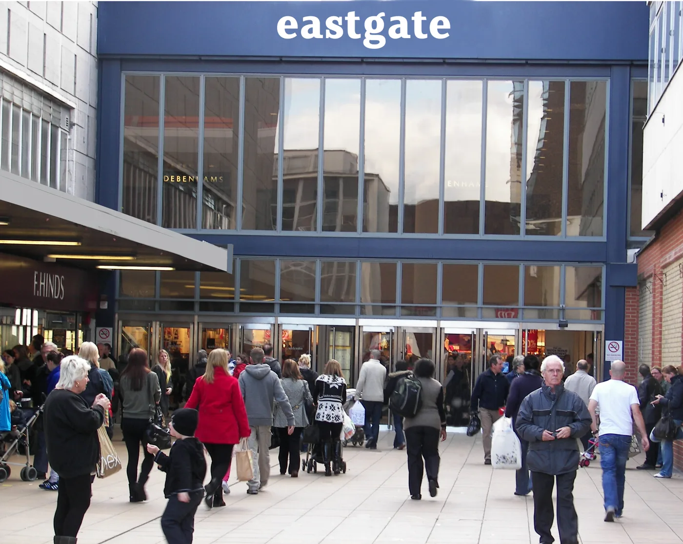 Eastgate in Basildon town centre, a partner in the council's town centre Christmas launch